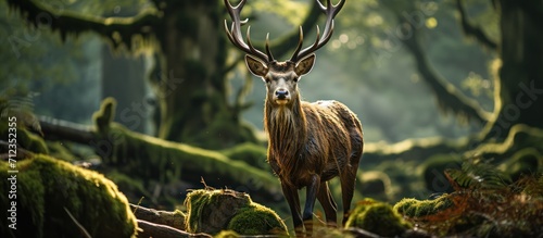 A stag against a forest background © MBRAMO