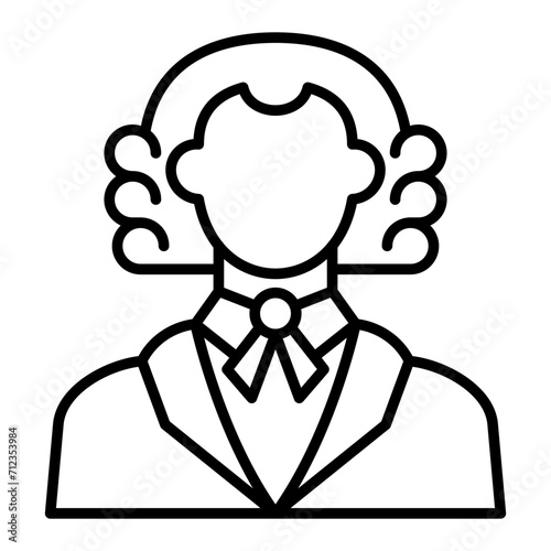   Judge line icon