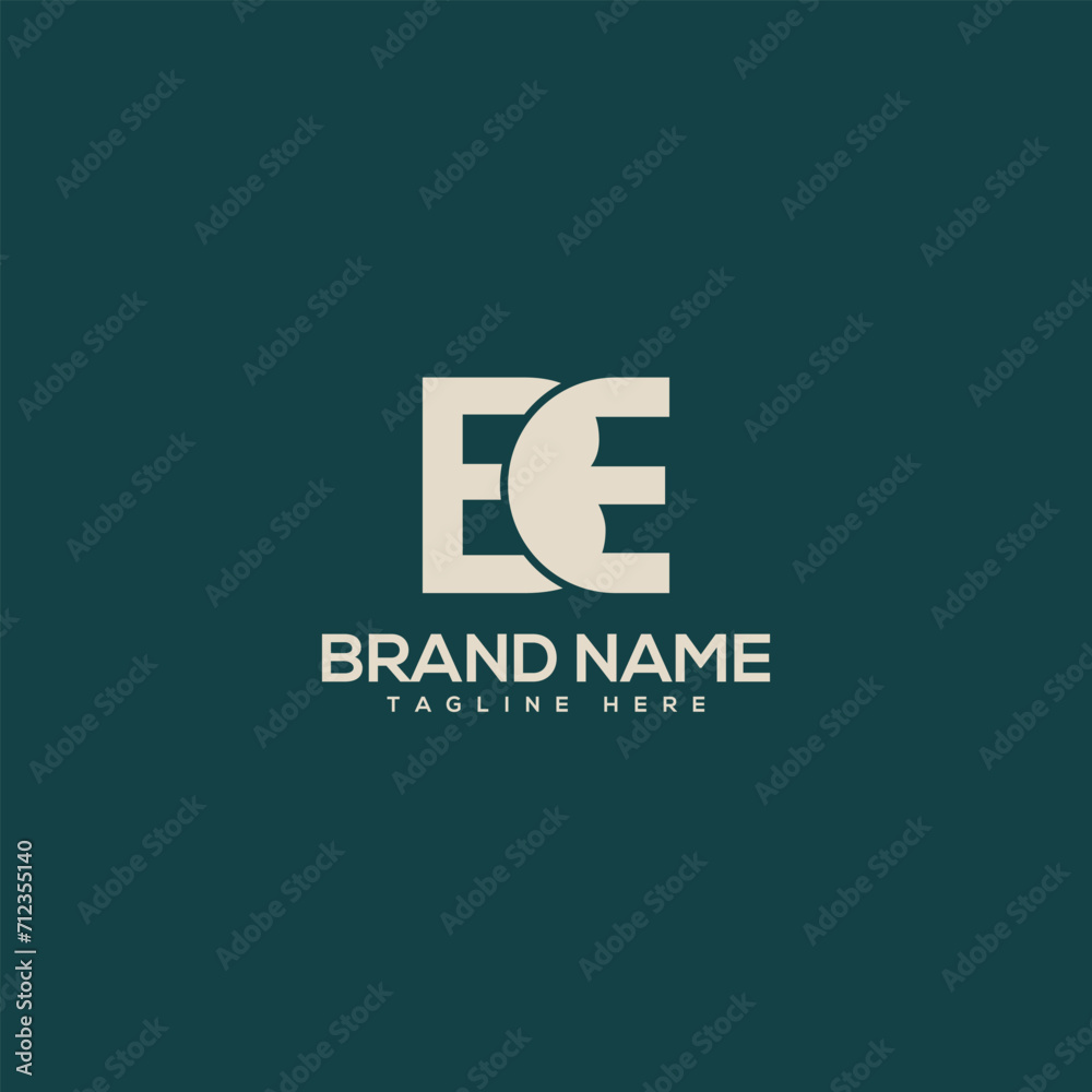 Abstract letter BE EB company Logo Design vector. Initials Business logo.