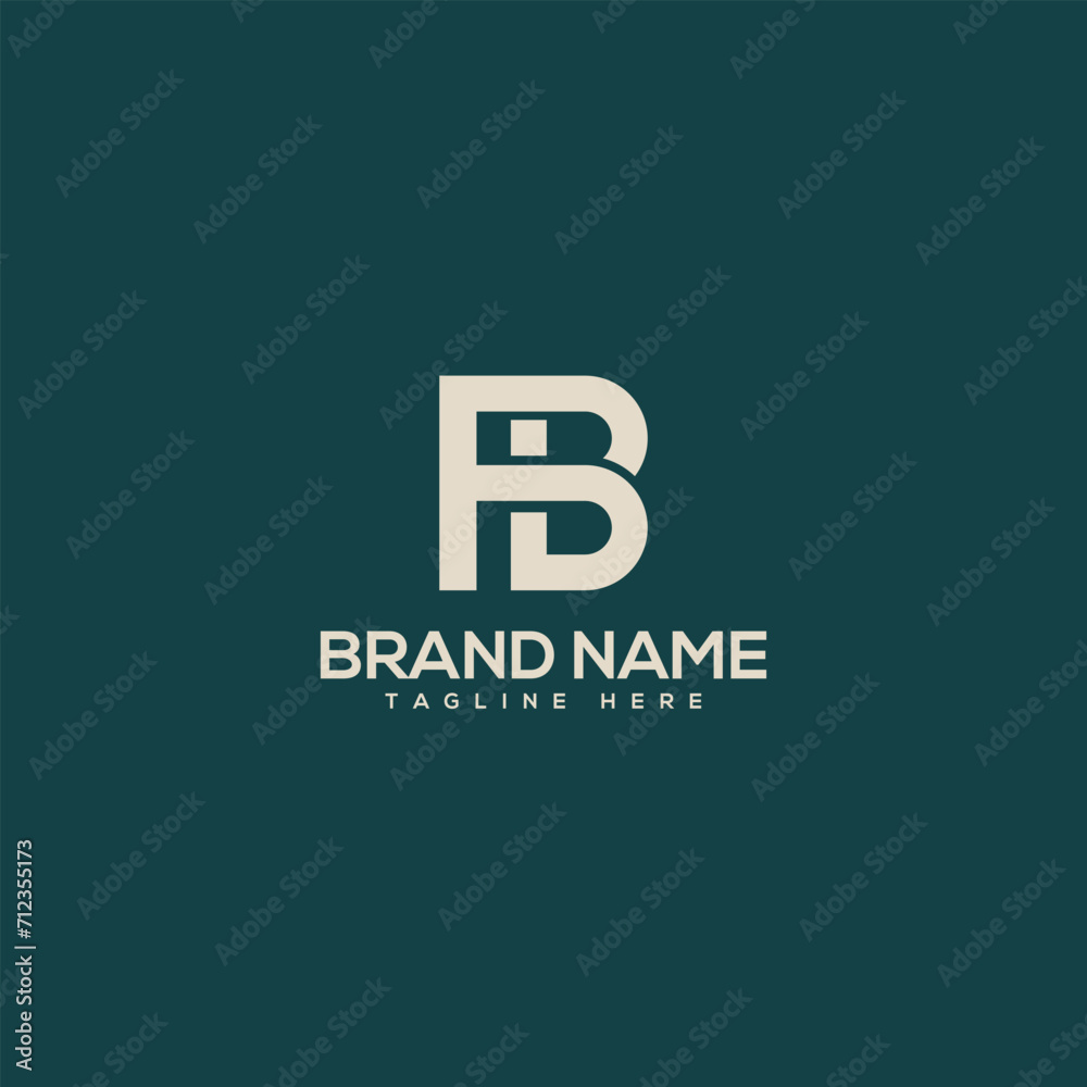 Abstract letter PB BP company Logo Design vector. Initials Business logo. Abstract letter PB BP company Logo Design vector. Initials Business logo.