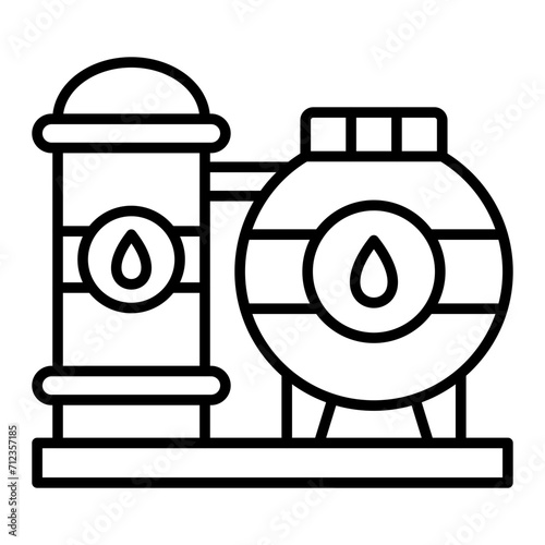   Distillation line icon
