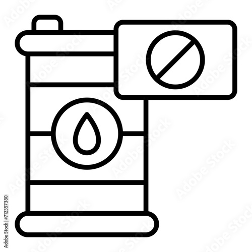   Embargo line icon