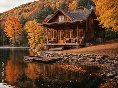 Tranquil Haven  Secluded Mountain Escape by the Lakeside