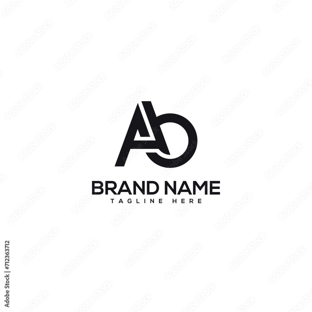 Abstract letter AB BA company Logo Design vector. Initials Business logo. Abstract letter AB BA company Logo Design vector. Initials Business logo.