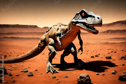 A T-Rex on mars photo