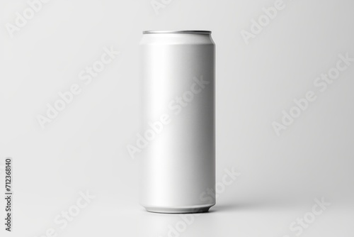 soft drink can mockup on white background