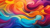 Vibrant abstract palette: lively burst of colors in modern artistic background
