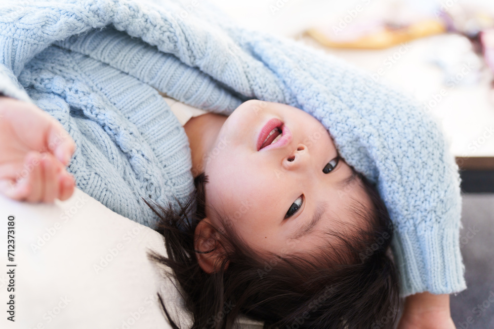 リラックスする子供 リラックスする子供