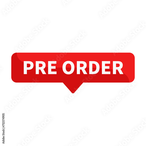 Pre Order Red Rectangle Shape For Sale Promotion Business Marketing Social Media Information
