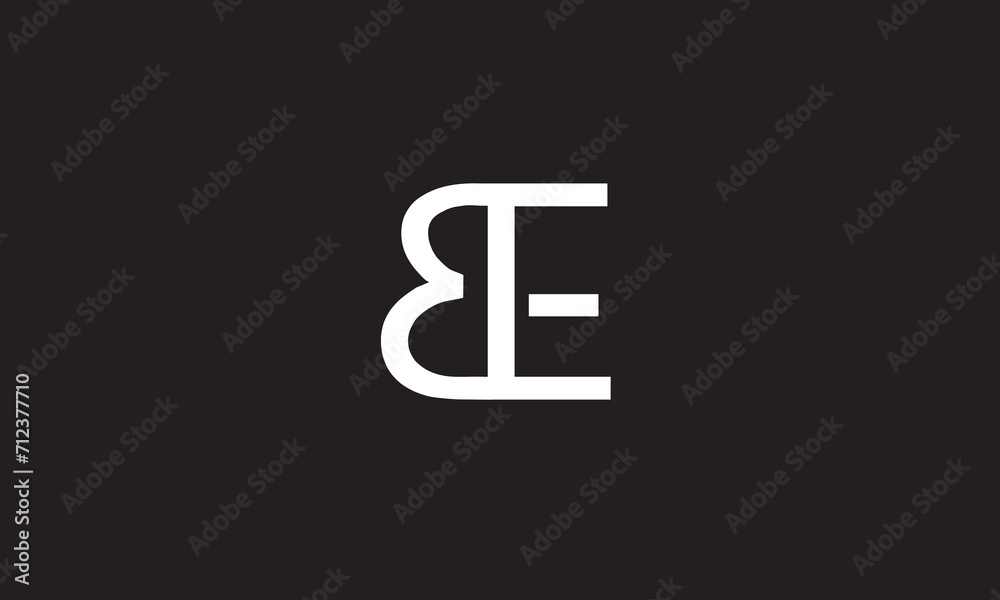 BE, EB, E, B Abstract Letters Logo Monogram BE, EB, E, B Abstract Letters Logo Monogram
