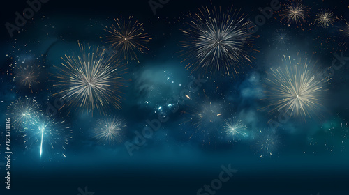 Fireworks background for celebration, holiday celebration concept