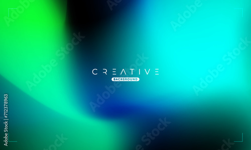 Abstract liquid gradient Background. Blue and Green Fluid Color Gradient. Design Template For ads, Banner, Poster, Cover, Web, Brochure, Wallpaper, and flyer. Vector.