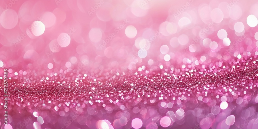 Abstract bokeh background with pink glitter Abstract bokeh background with pink glitter