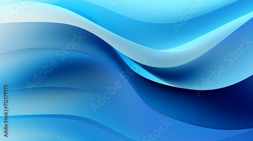 Blue wave water background wallpaper   generate Ai