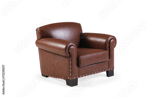 Home furniture sofa and chair isolated style, white background and shadow.