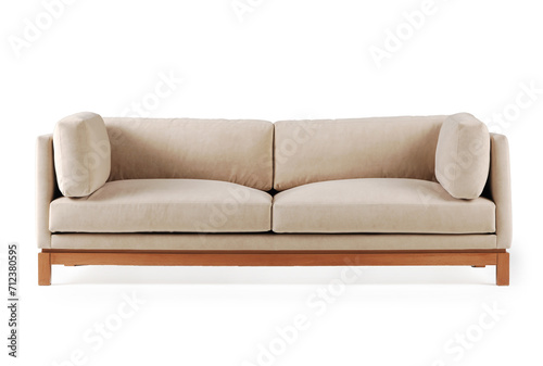 Home furniture sofa and chair isolated style, white background and shadow.