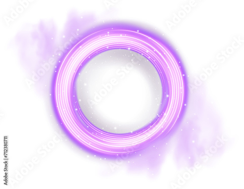 Purple Neon Blurry Frame