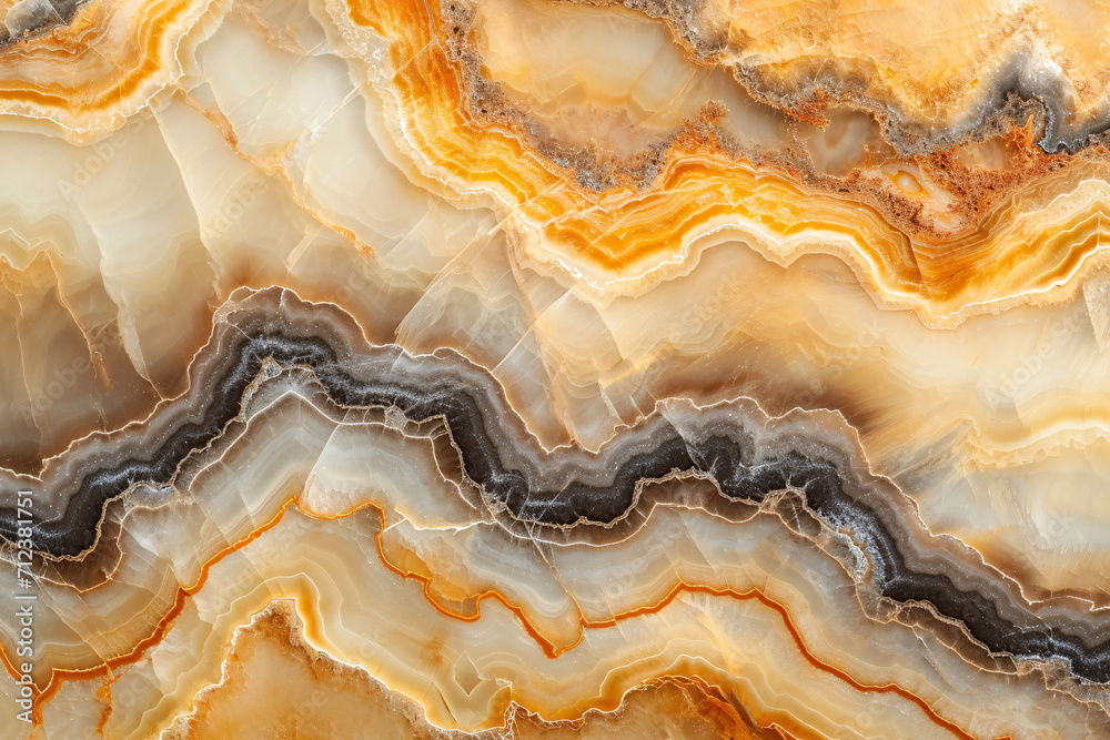 Fototapeta premium Polished onyx stone surface, texture background
