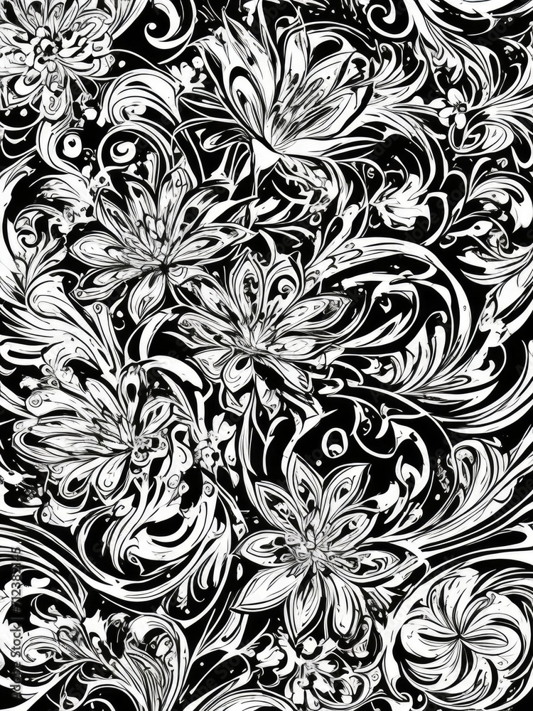 Fototapeta premium seamless floral background