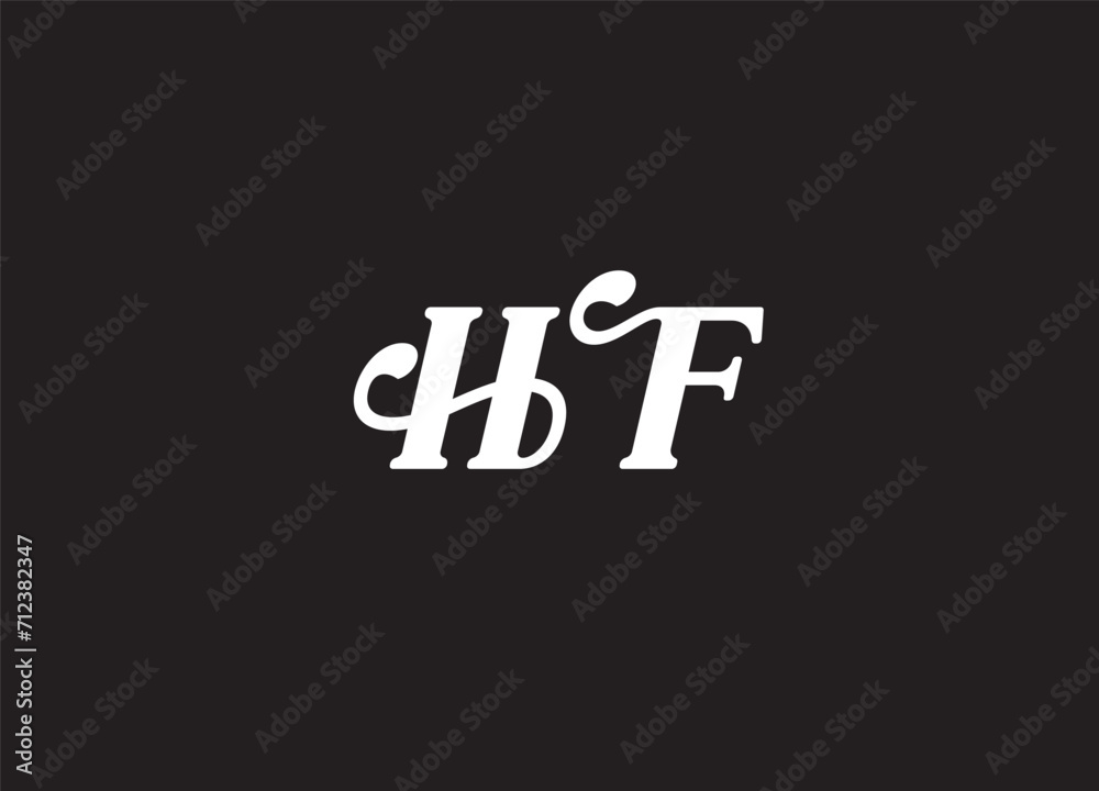 HF LETTER LOGO DESIGN AND INITIAL LOGO
