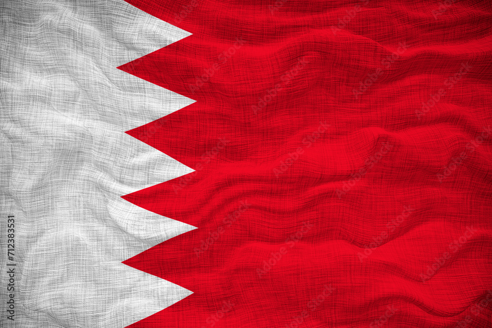 National flag  of Bahrain. Background  with flag  of Bahrain