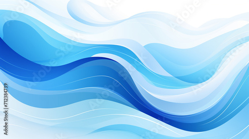 Blue wave background wallpaper blue water , Generate AI © VinaAmeliaGRPHIC