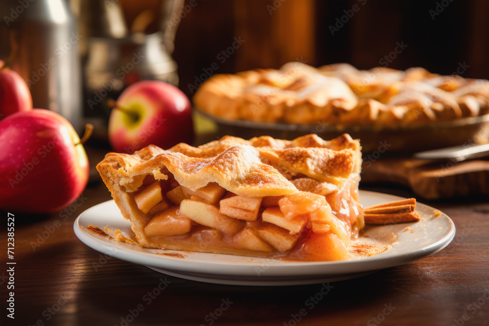 Homemade Delight: Classic Apple Pie with Cinnamon Dusting Homemade Delight: Classic Apple Pie with Cinnamon Dusting