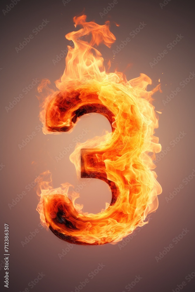 fire number 3 made of fire flames. number three symbol. isolated on black. hot red and orange symbol fire number 3 made of fire flames. number three symbol. isolated on black. hot red and orange symbol