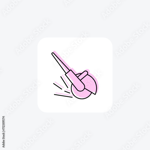 Angle Grinder color shadow line icon , vector, pixel perfect, illustrator file
