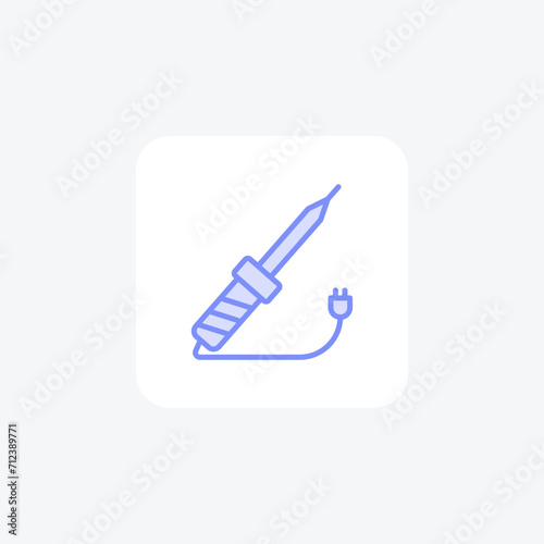 Soldering Iron color outline icon , vector, pixel perfect, illustrator file