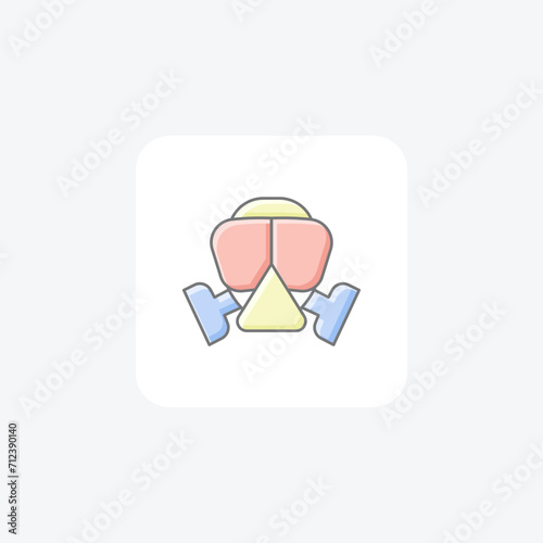 Ear Protection awesome lineal color icon , vector, pixel perfect, illustrator file