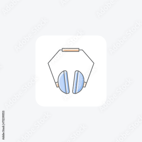 Hard Hat awesome lineal color icon , vector, pixel perfect, illustrator file