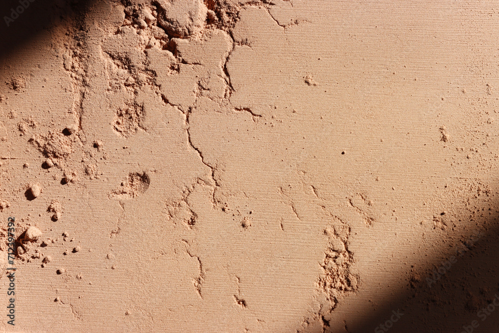 Background of brown sandy powder. concept of beauty, texture and cosmetics mock up