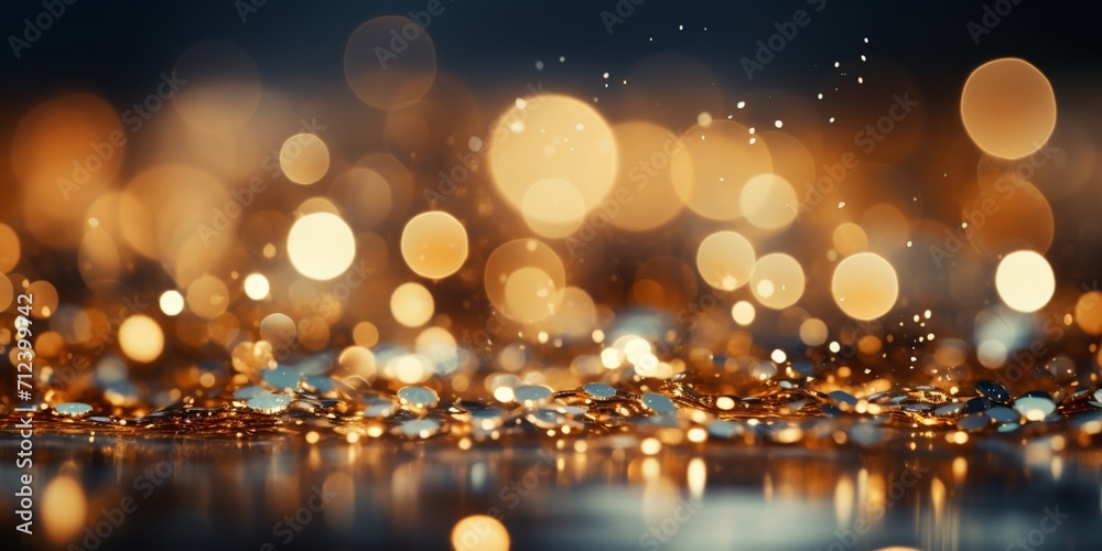 gold Sparkling Lights Festive background with texture. Abstract Christmas twinkled bright bokeh defocused and Falling stars. Winter Card or invitation gold Sparkling Lights Festive background with texture. Abstract Christmas twinkled bright bokeh defocused and Falling stars. Winter Card or invitation