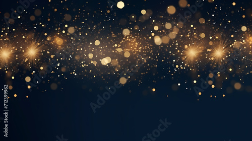 Beautiful creative holiday background with fireworks and sparkles photo