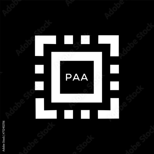 PAA Letter logo design template vector. PAA Business abstract connection vector logo. PAA icon circle logotype.

