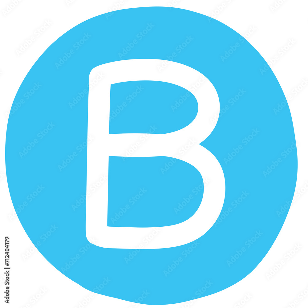 White letter b in a blue circle White letter b in a blue circle