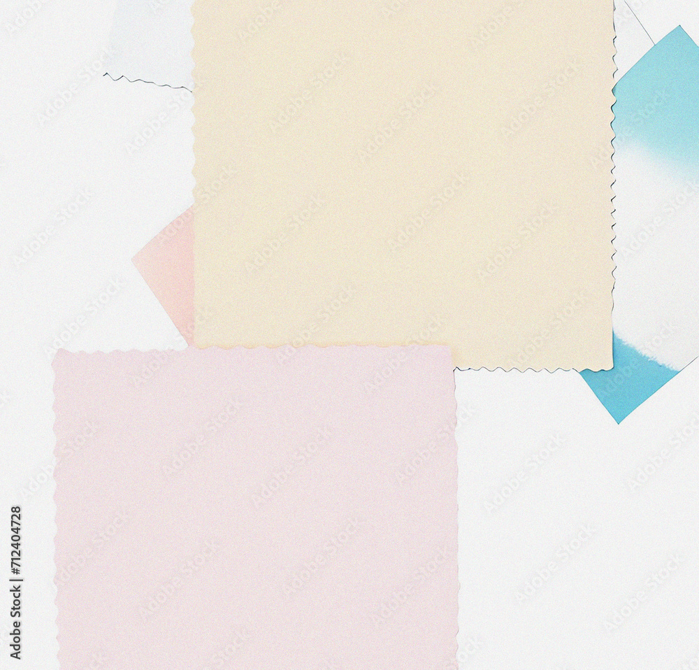 Note papers on white. Template with papers. Colorful card, flyer design. Blank notes with empty copy space. Note papers on white. Template with papers. Colorful card, flyer design. Blank notes with empty copy space.