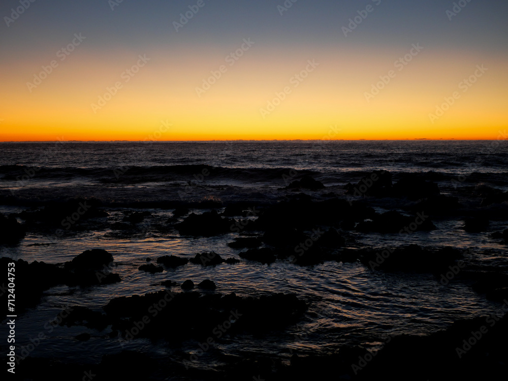 Fototapeta premium Corse - Coucher de soleil sur les Îles Sanguinaires