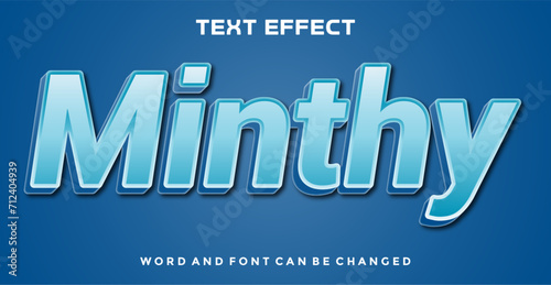 Minthy editable text effect