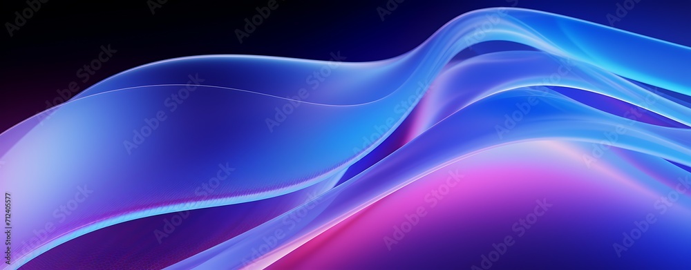 Fototapeta premium Big Neon Wave Background