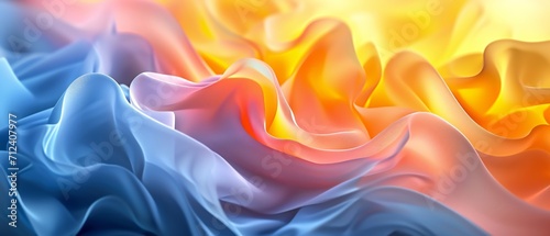 A bloom flaunting fiery yellow and icy indigo, a harmonious dance between hot and cold hues.