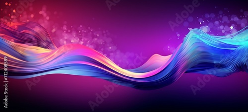 Neon Waves Background