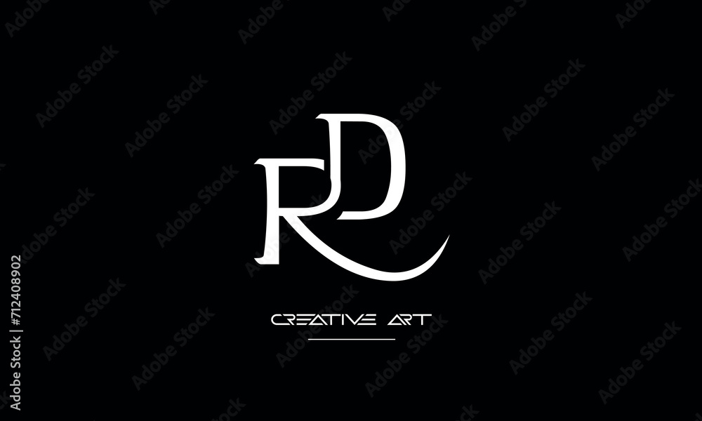 DR, RD, D, R abstract letters logo monogram DR, RD, D, R abstract letters logo monogram
