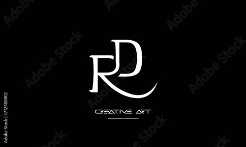 DR, RD, D, R abstract letters logo monogram