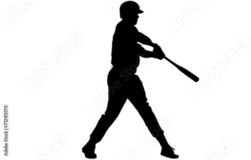 Set of baseball players silhouettes of sports people vector,Baseball player vector silhouette 