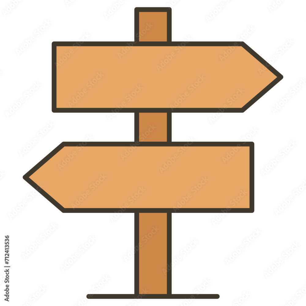 wooden direction sign wooden direction sign