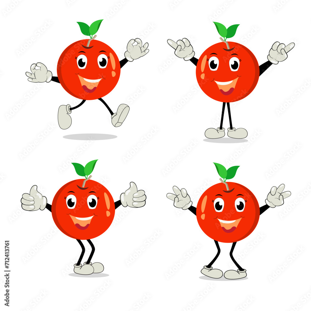 Orange. Cute fruit vector character set isolated on white. Happy orange character in cartoon style. Cheerful Cartoon Orange character Orange. Cute fruit vector character set isolated on white. Happy orange character in cartoon style. Cheerful Cartoon Orange character