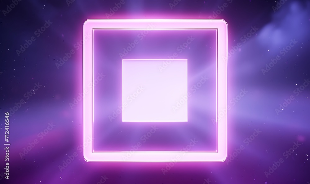 looping 3d . Abstract neon background with glowing square shape and spinning cloud. Blank geometric frame in the sky. Generative Ai
looping 3d . Abstract neon background with glowing square shape and spinning cloud. Blank geometric frame in the sky. Generative Ai