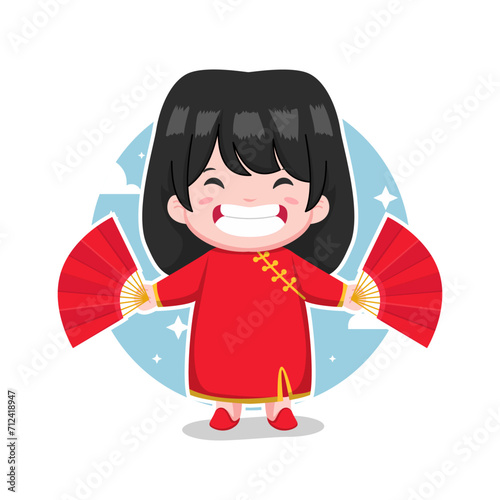 chinese new year cartoon illustration
